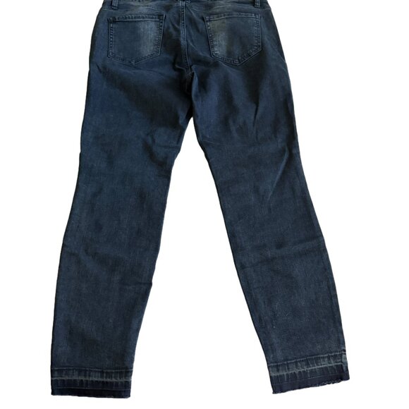 Ms. Cello Women's 18 Black Raw Hem Distressed Jeans - Picture 7 of 7